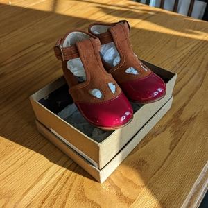 Misha And Puff Elmwood T-Strap Shoes in Berry